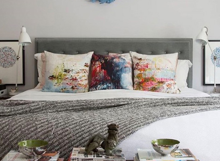 Camden Bed in Printed Fabric